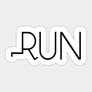 Run Run Run Sticker